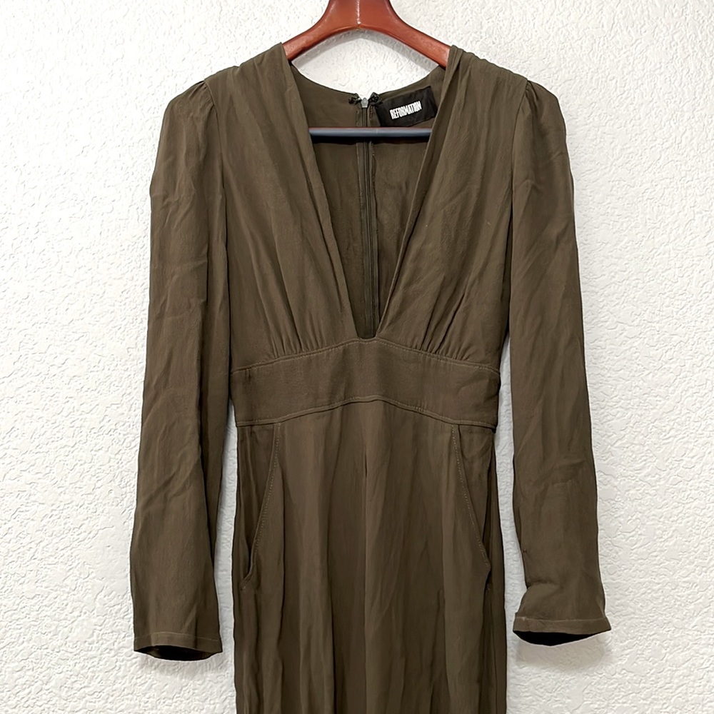 Reformation Mayhem Green Jumpsuit - Picture 4 of 13